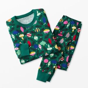 Hanna Andersson Colorful Ornament Kids Pajamas Size 6-7